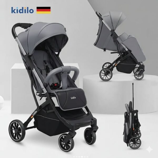Poussette de luxe Compacte avec cache Pieds pour voyage – kidilo